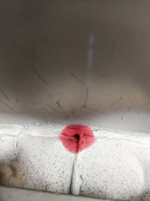 novid stainless steel flat bottom liquid fertilizer storage tank with dye penetrant showing leak (1 of 1)-2